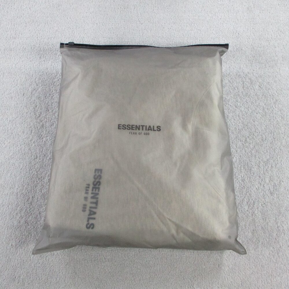 Fear of God Essentials Hoodie Mens Medium Light Oatmeal Heather Sweatshirt NEW - Picture 11 of 12